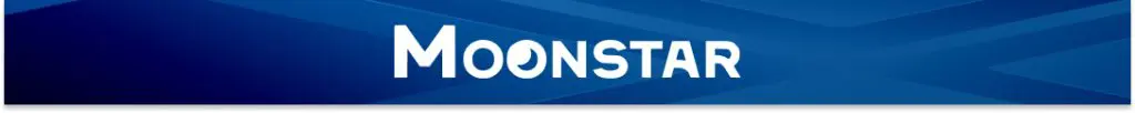 Изображение логотипа Moonstar на синем фоне