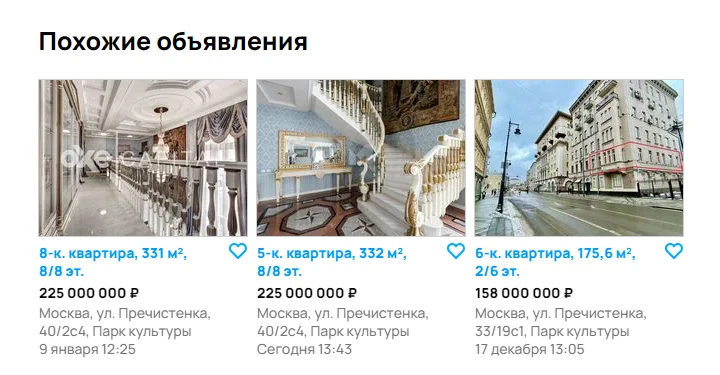 Цены на квартиру в Элитном районе Москвы, где можно было купить квартиру трейдеру