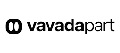 Логотип Vavadapart в черном цвете на белом фоне