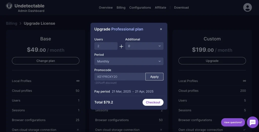 Промокод для Undetectable – CPALIVE