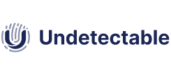 Логотип Undetectable — сервиса антидетект-браузера для арбитража трафика