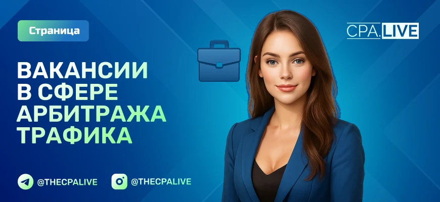 Вакансии в арбитраже трафика и CPA маркетинге 2025