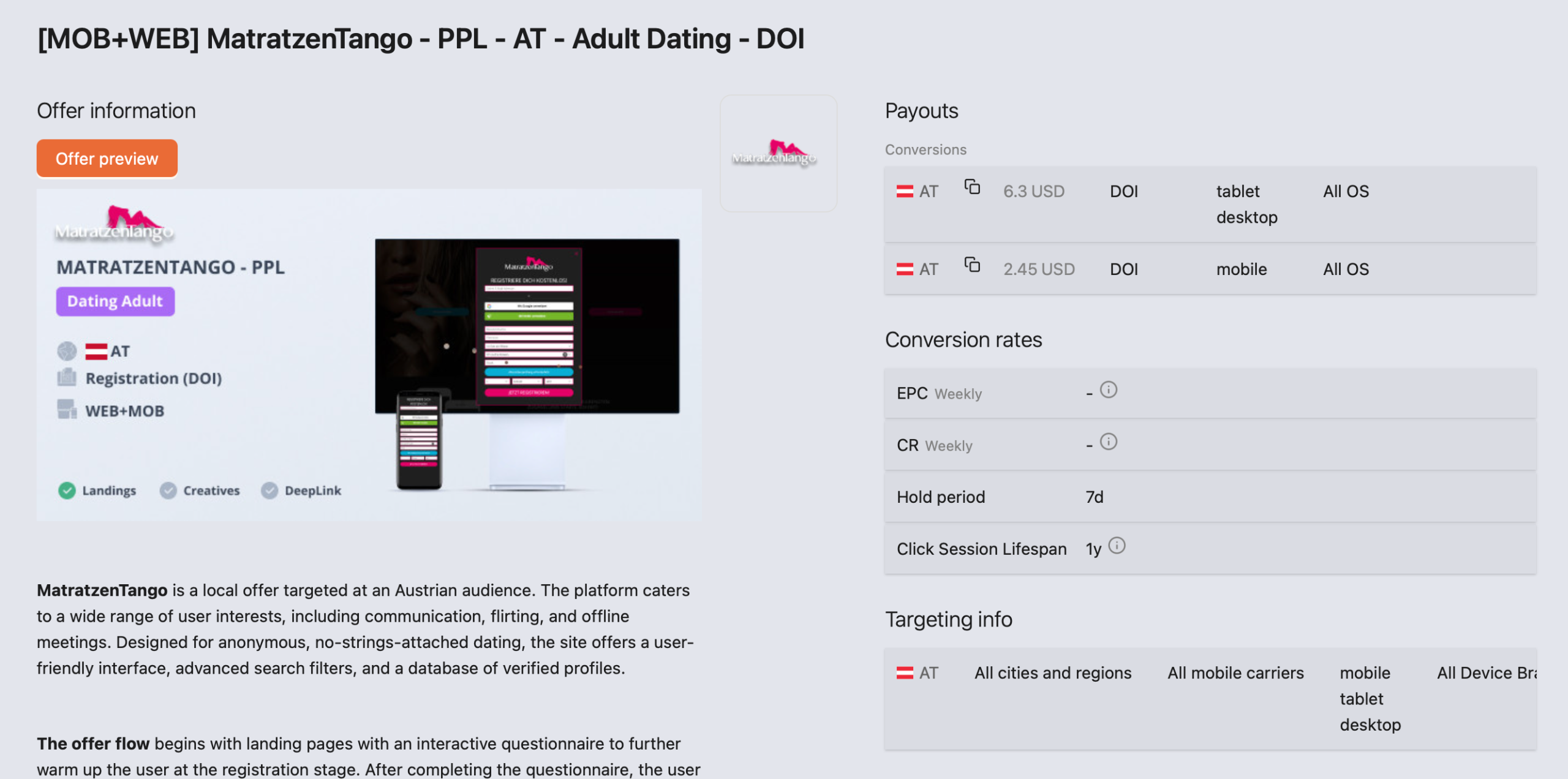 Adult Dating Offer