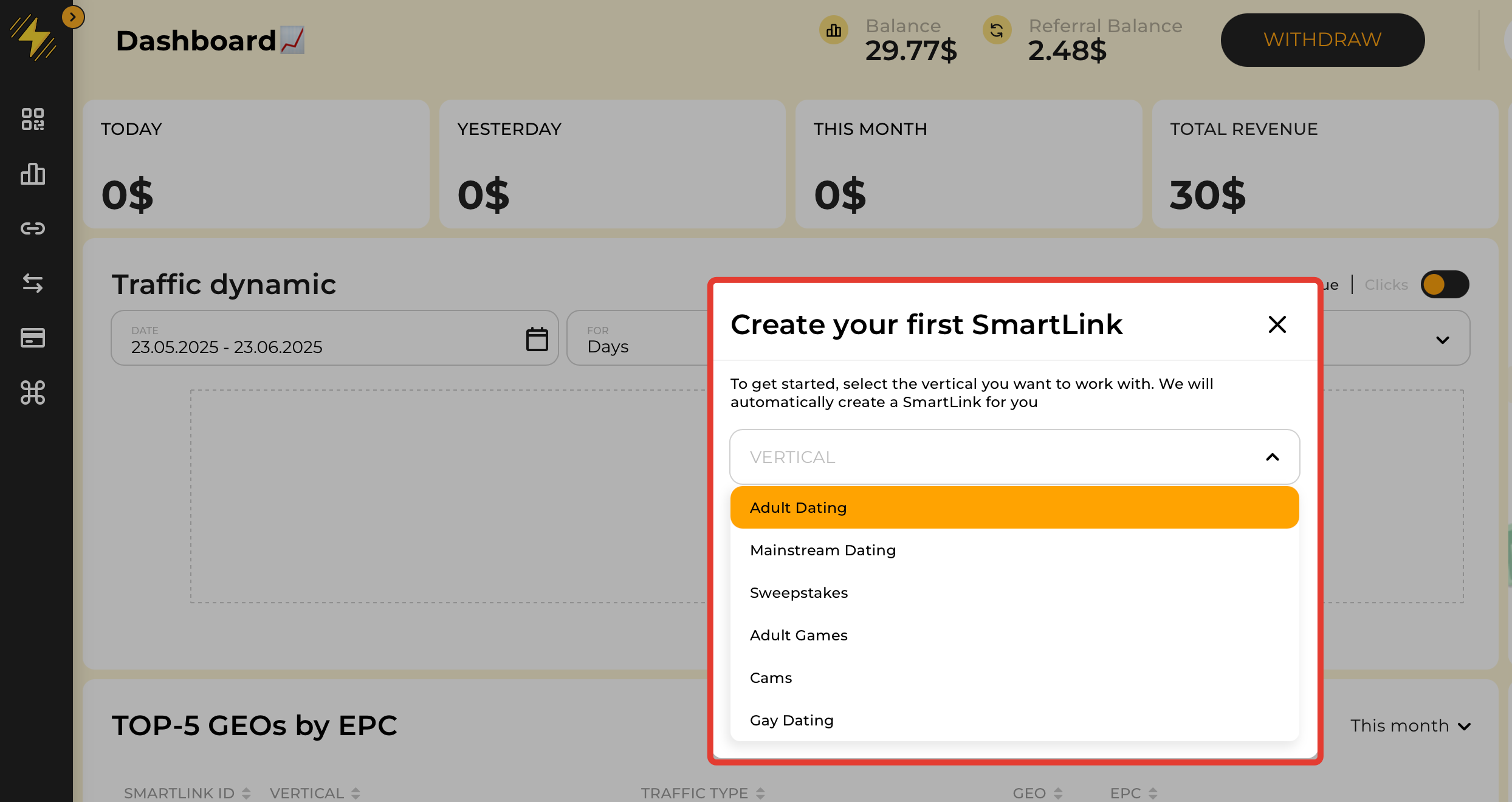 Dating Smartlink