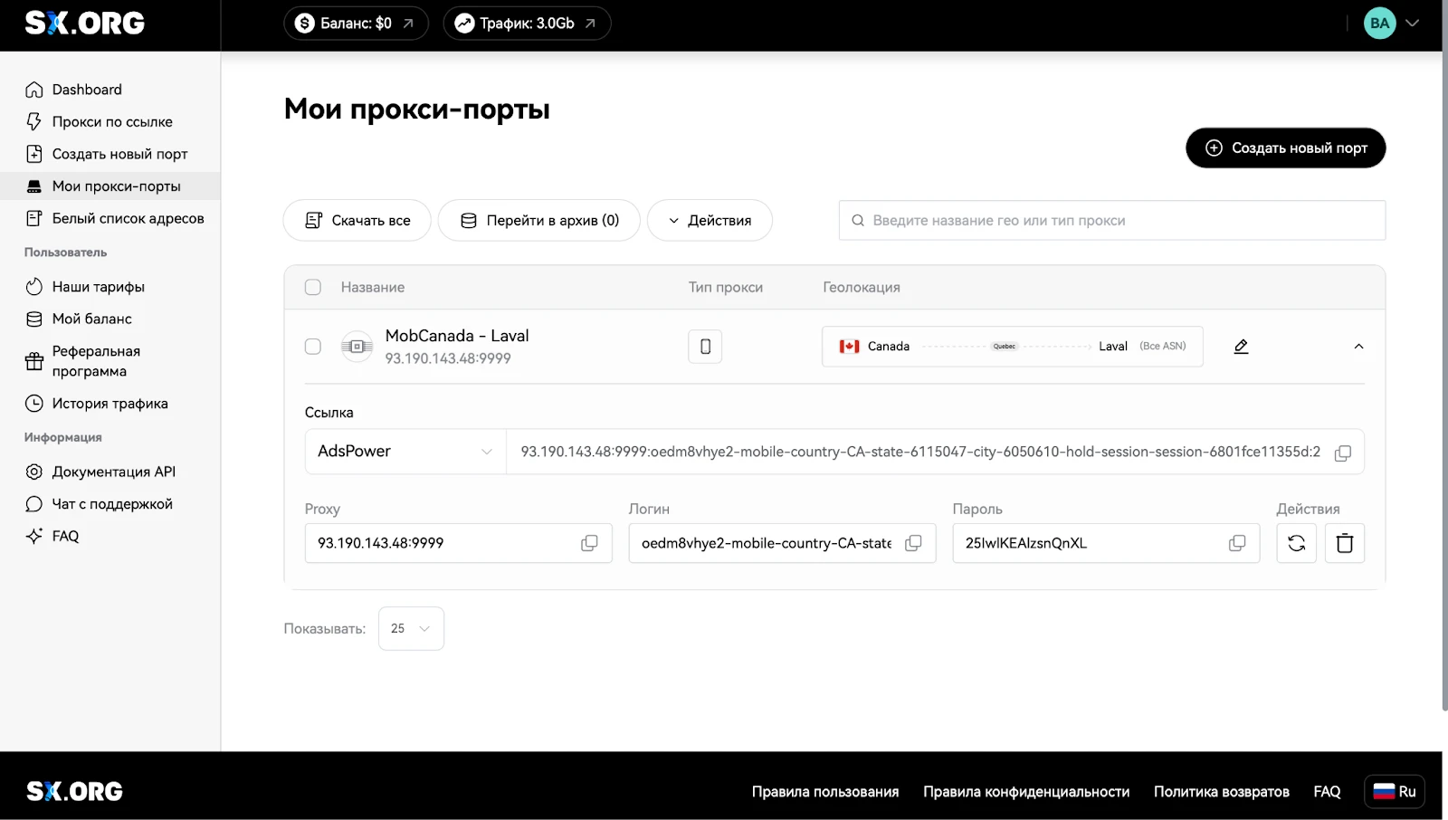 Панель управления проектами SK.ORG на экране компьютера