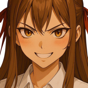 Девушка с длинными каштановыми волосами и золотыми глазами