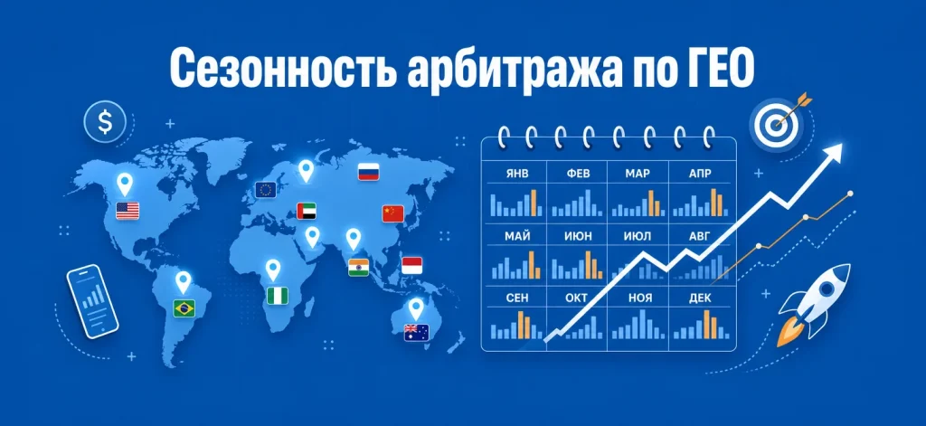 Сезонность в арбитраже по ГЕО: календарь, тренды и план запусков на 2026
