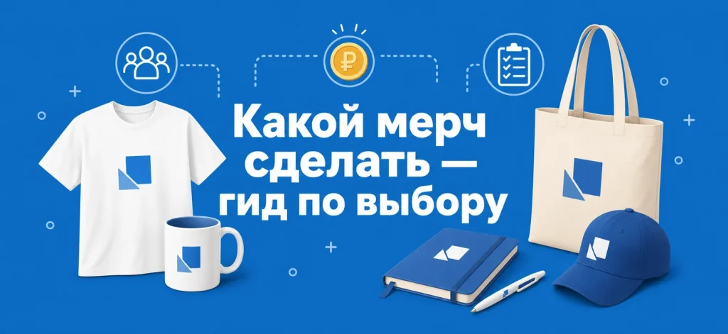 Какой мерч сделать: гид по выбору под задачу, аудиторию и бюджет