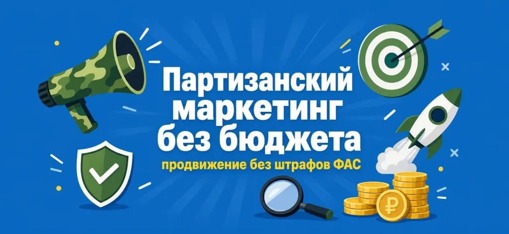 Партизанский маркетинг: как продвигаться без бюджета и не нарваться на ФАС