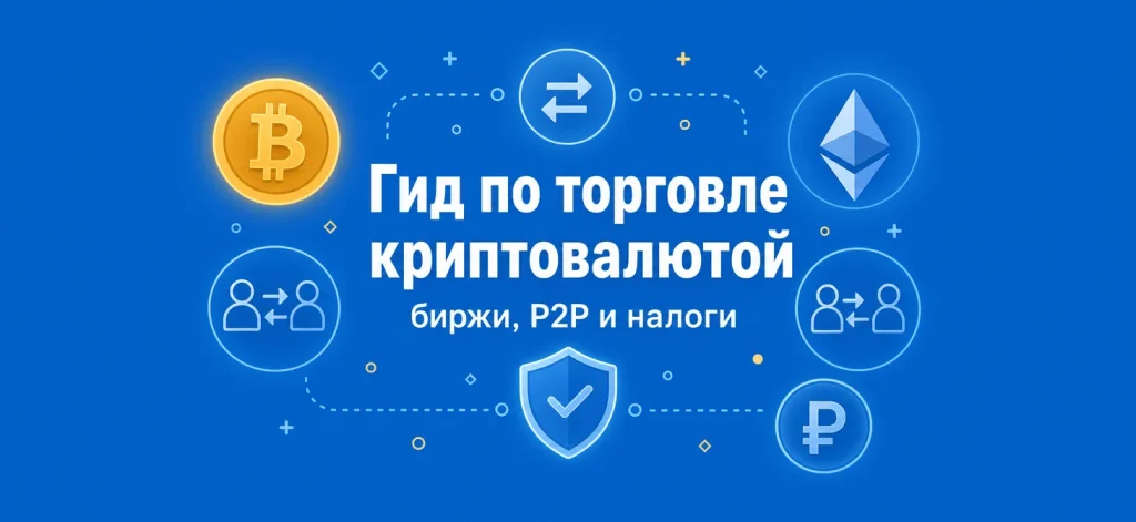 Где торговать криптовалютой в 2026 году: полный гид по биржам, P2P и налогам для россиян