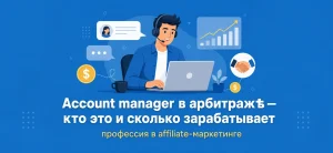 Обложка статьи про профессию account manager в арбитраже трафика