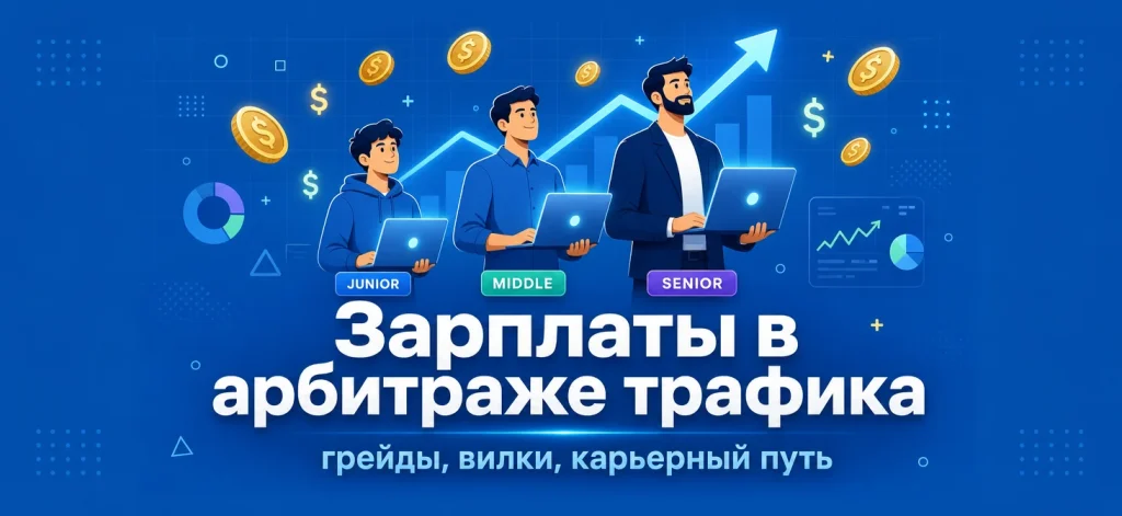 Зарплаты Junior, Middle и Senior в арбитраже трафика: грейды, вилки и карьерный путь в 2026
