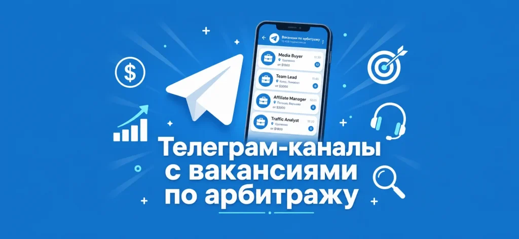 Телеграм-каналы с вакансиями по арбитражу: где искать работу в 2026