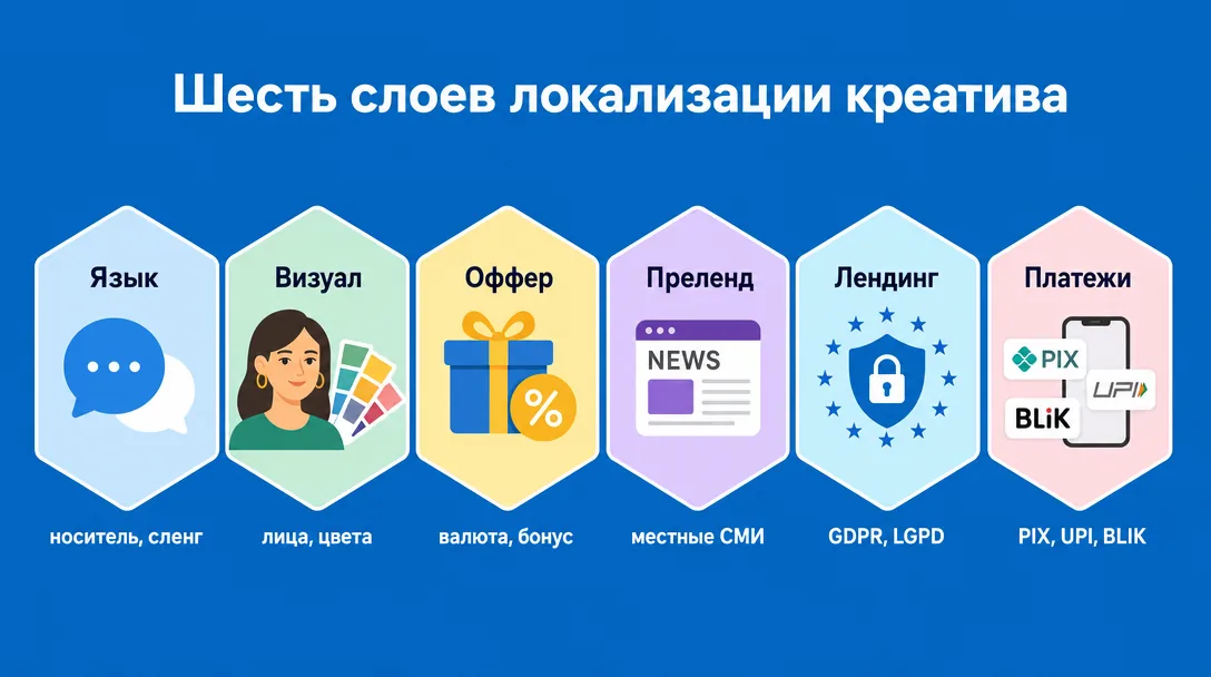 Шесть слоев локализации креативов под гео