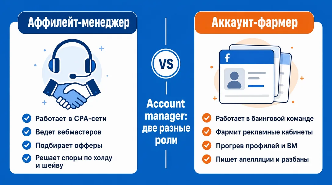 Схема двух ролей account manager в арбитраже