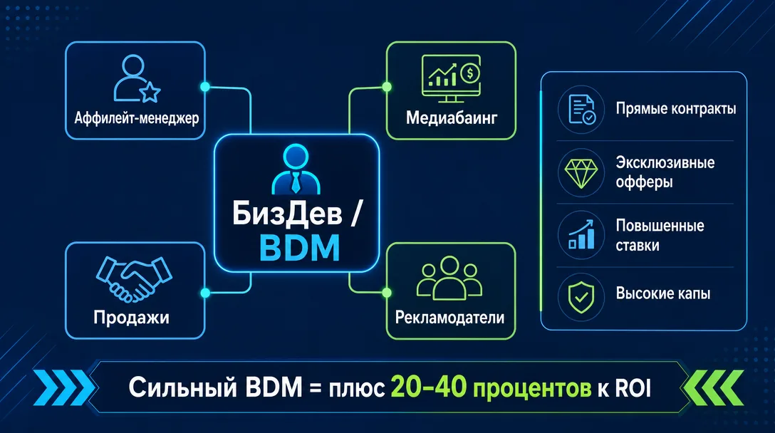 Роль BizDev в структуре арбитражной команды