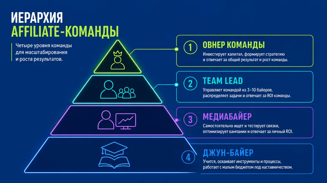 Иерархия арбитражной команды от джуна до овнера