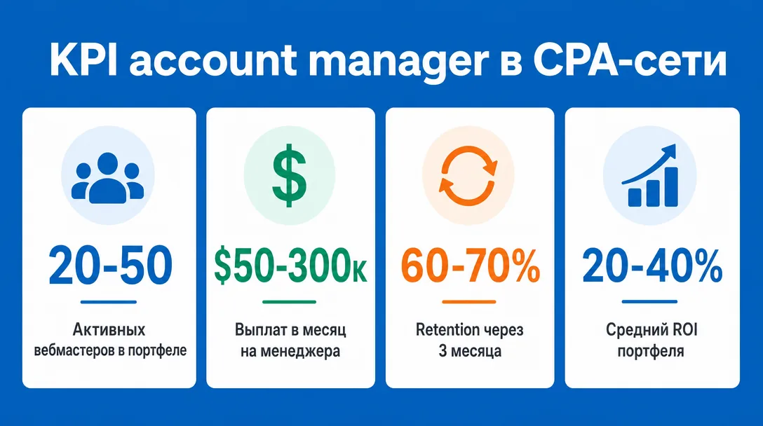 KPI и метрики account manager в CPA-сети