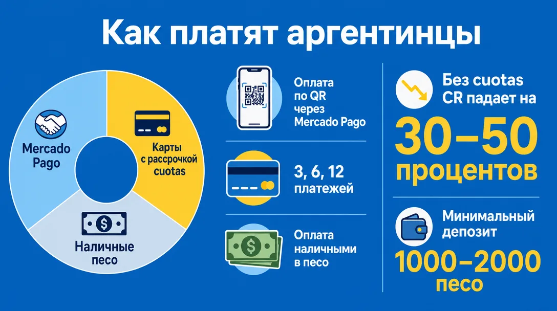 Платежные методы Аргентины и влияние рассрочки на конверсию