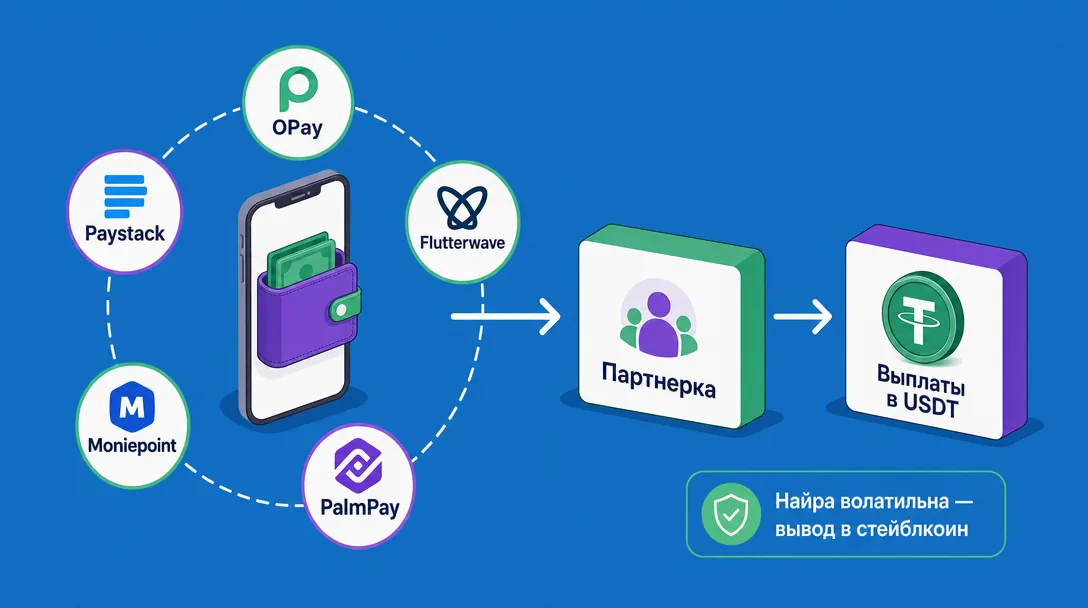 Схема локальных платежных систем Нигерии для арбитража