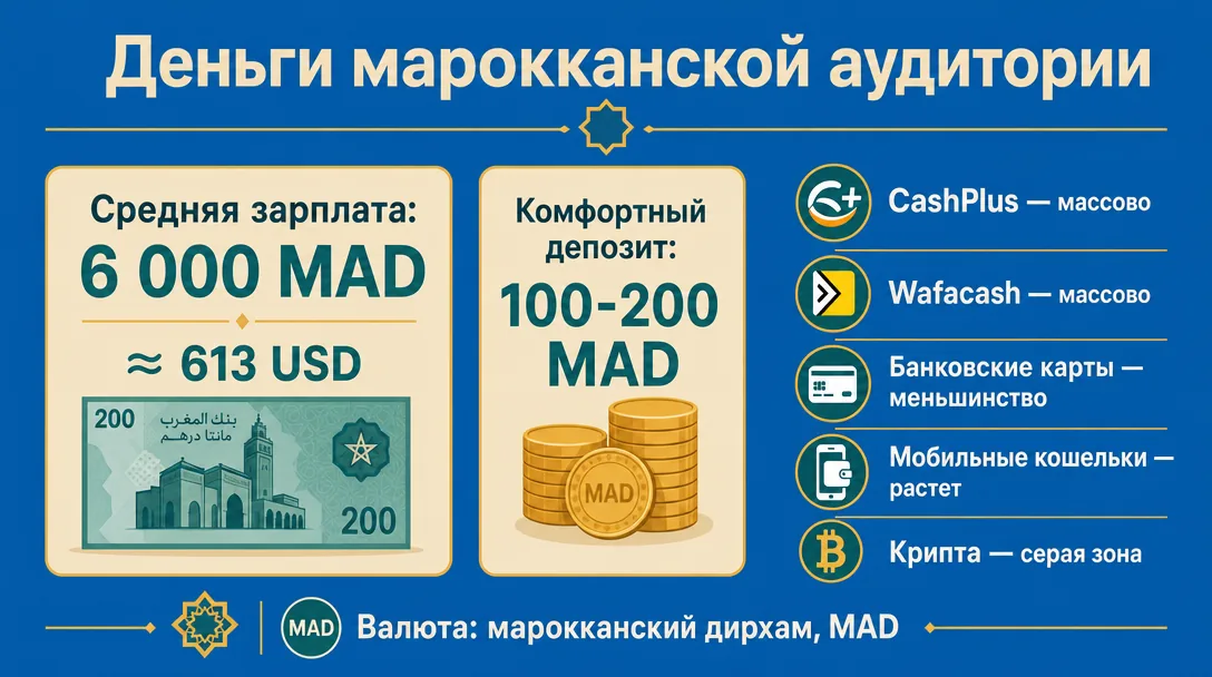 Платежные методы и доходы марокканцев для арбитража
