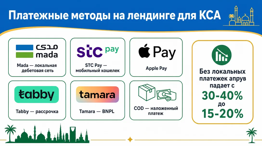 Платежные методы для арбитража на Саудовскую Аравию
