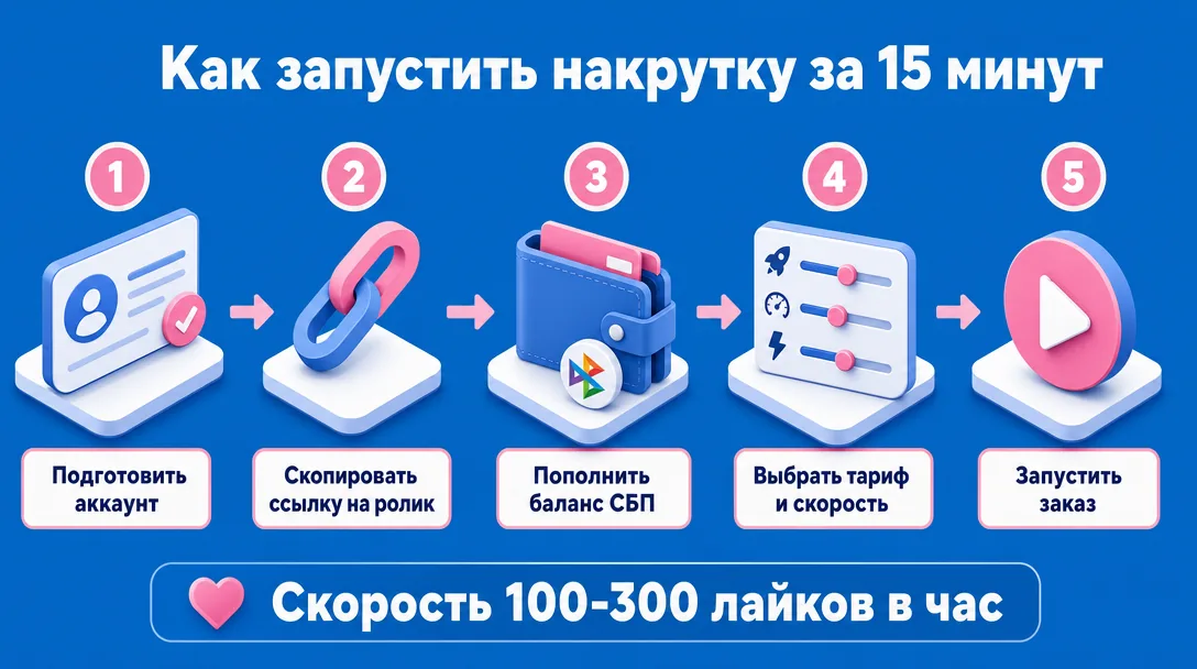 Схема пошаговой накрутки лайков в Likee через сервис