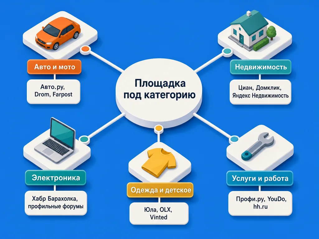 Схема выбора площадки под категорию товара