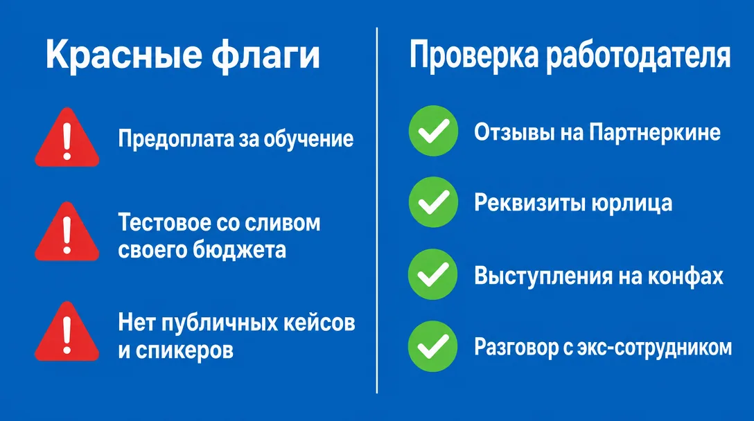 Схема проверки арбитражного работодателя на скам