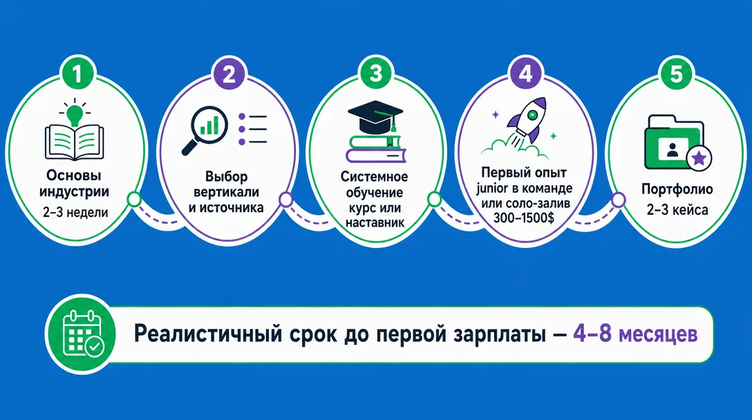 Пошаговая схема входа в арбитраж трафика с нуля