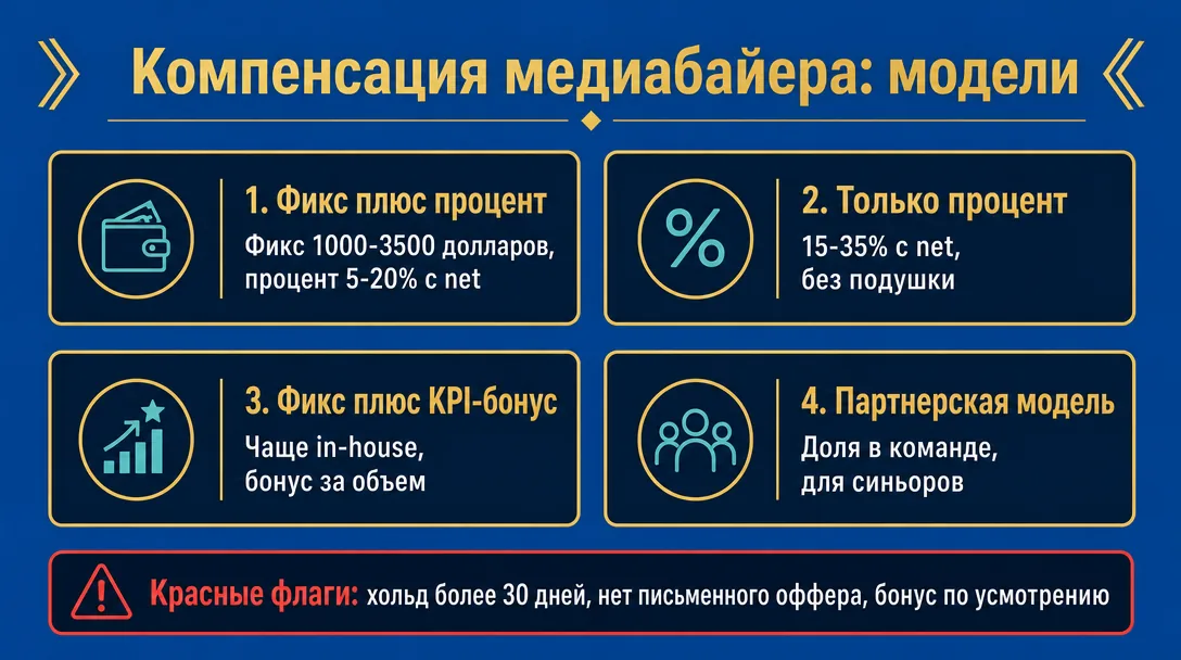 Модели компенсации медиабайера и вилки дохода