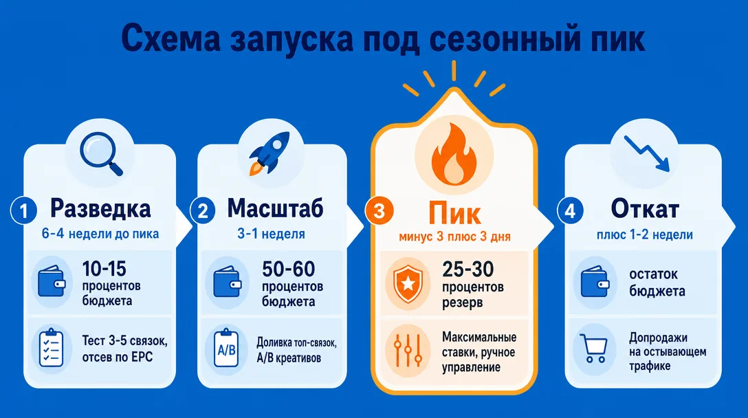 Схема планирования запусков под сезонный пик