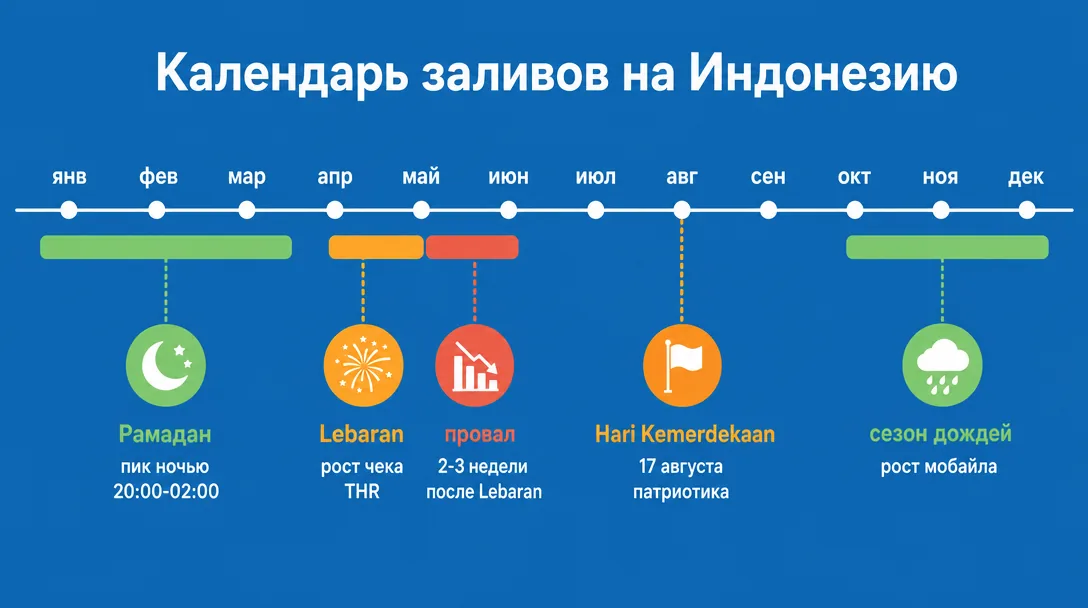Календарь арбитражных сезонов и праздников в Индонезии