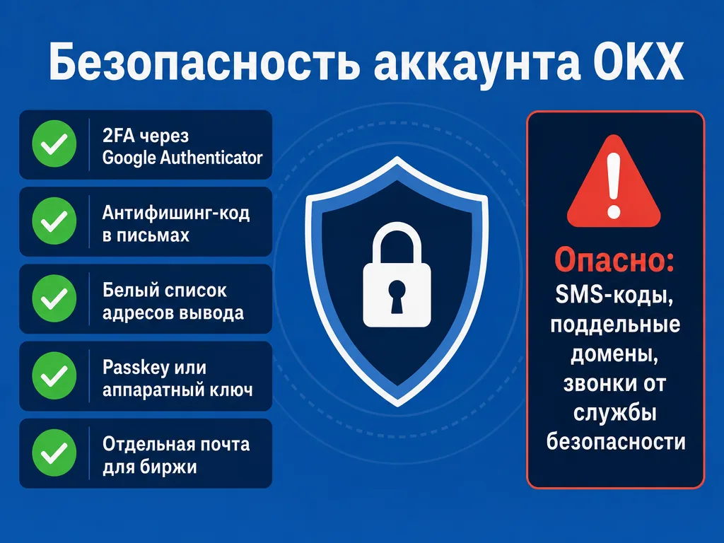 Чек-лист безопасности аккаунта на бирже OKX