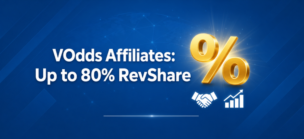 VOdds Affiliates review: sports betting broker with up to 80% RevShare and multi-product earnings
