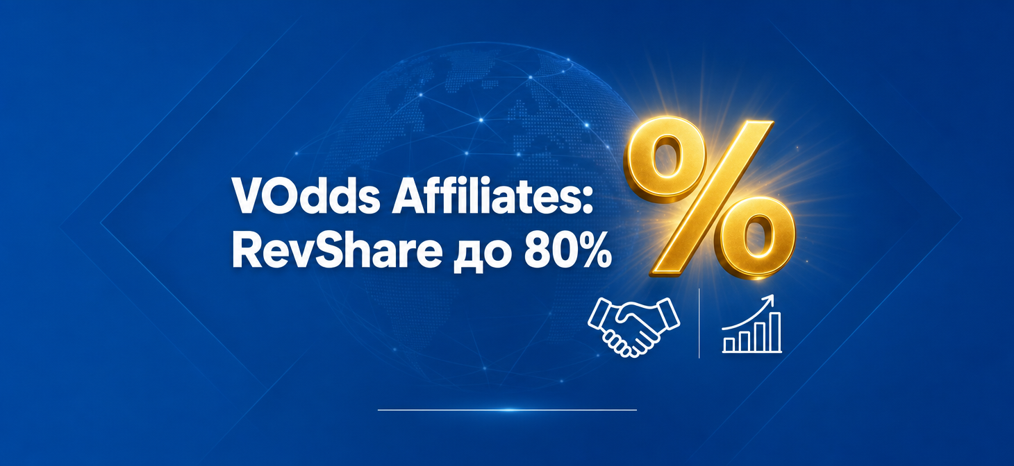 Обзор партнерской программы VOdds Affiliates с RevShare до 80%