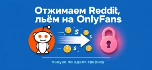 Обложка статьи про залив трафика с Reddit на OnlyFans в адалт-вертикали