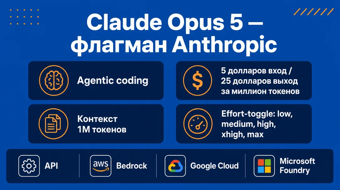 Обзор ключевых возможностей флагманской модели Claude Opus 5